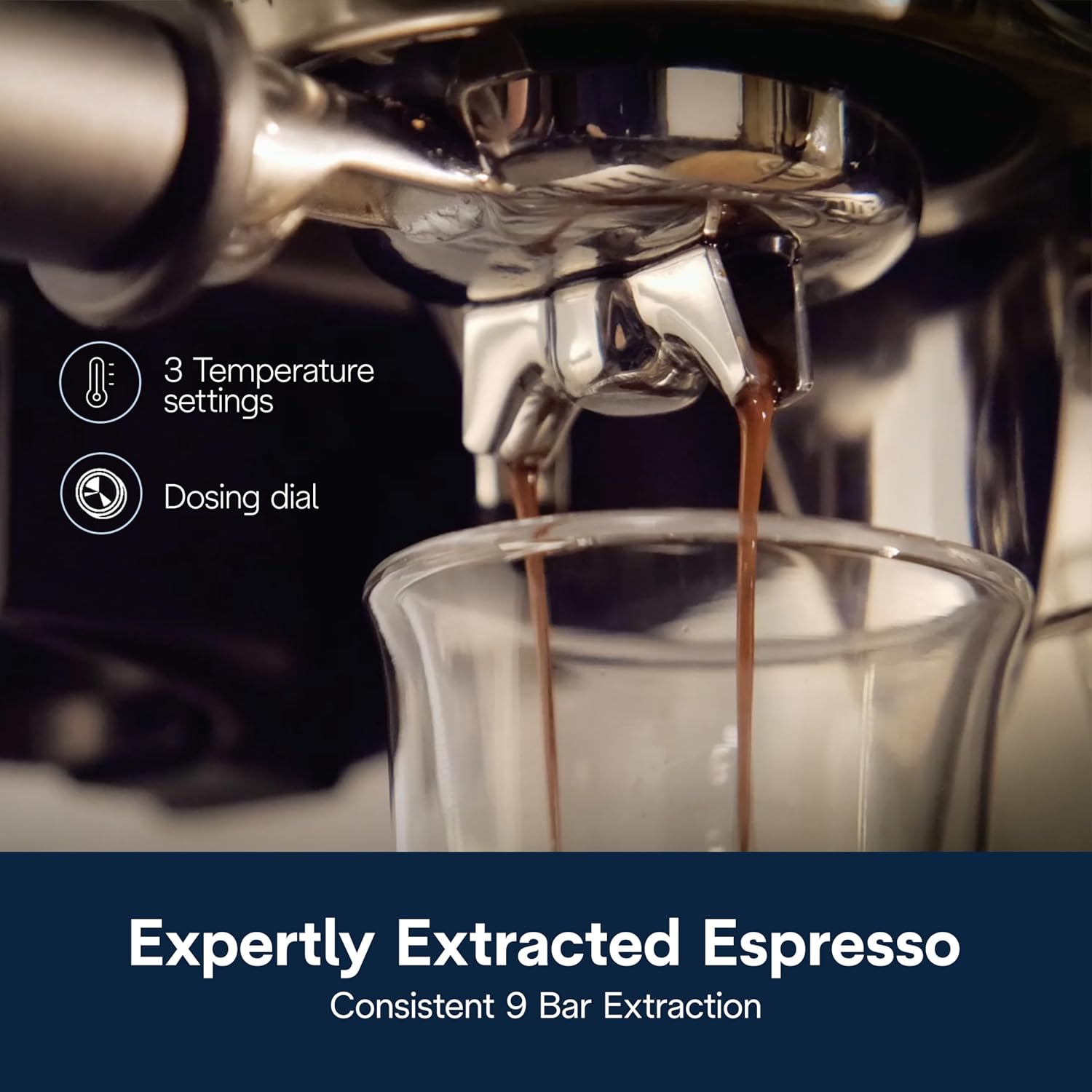 Detalle de De’Longhi espresso machine with built-in grinder