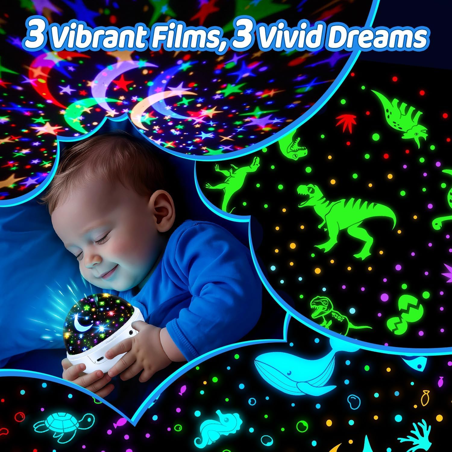 Detalle de Sensory Toys Star Projector 93 modes 🌙