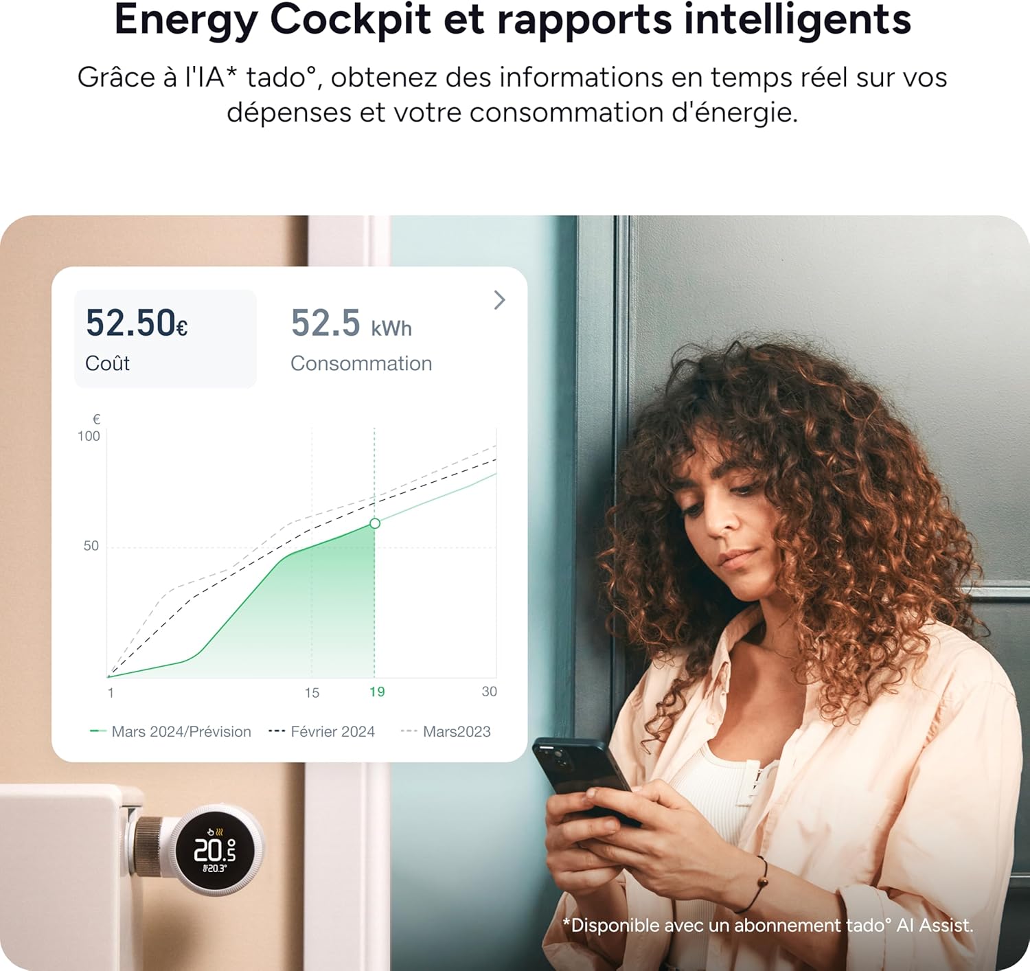 Thumbnail 5 de tado° Smart Thermostat X thermostat connecté compatible assistants vocaux