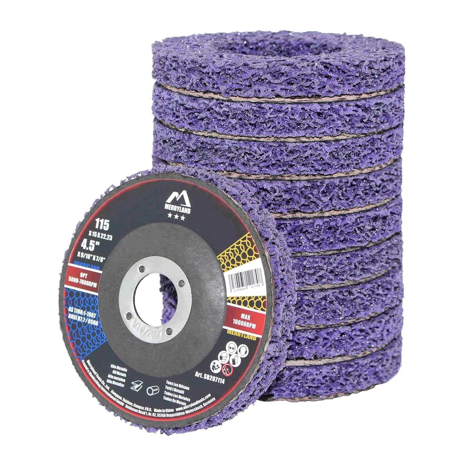 Thumbnail 6 de Merryland Strip Disc 4.5" Rust Remover Wheel 🛠