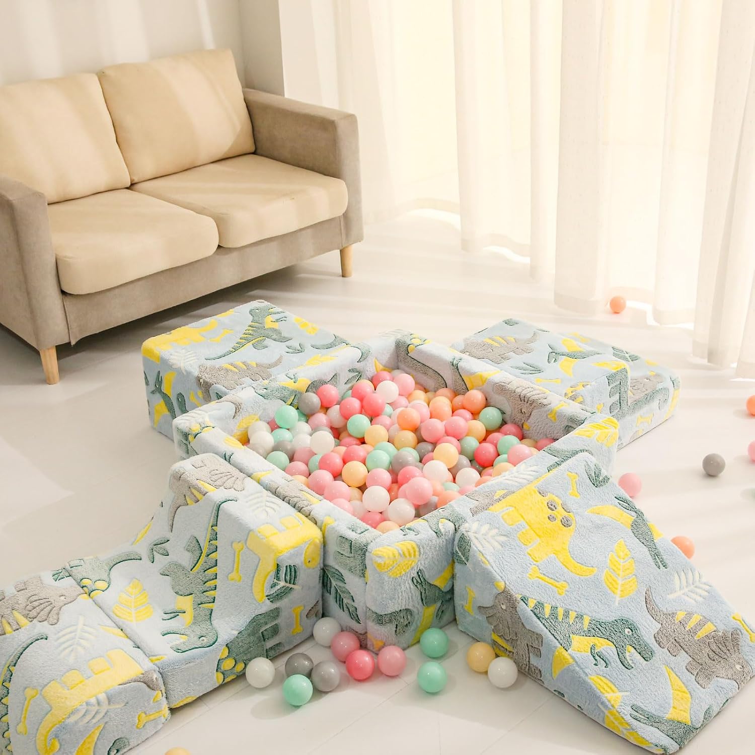 Thumbnail 4 de GOGOSO Ball Pit Balls for Toddlers and Babies – 100 Non-Toxic Pastel Plastic Playballs
