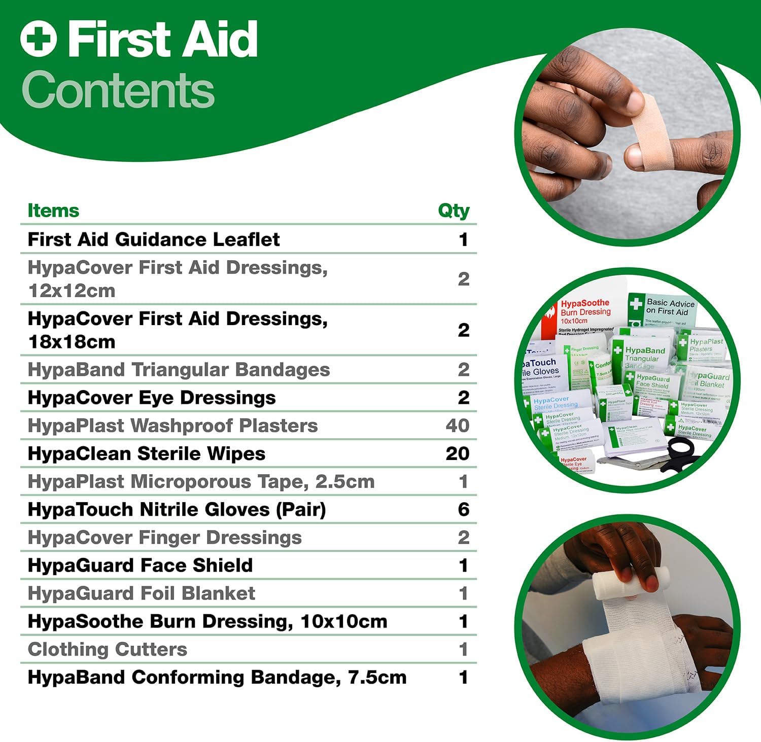 Detalle 2 de Safety First Aid Group Workplace First Aid Kit Refill BS 8599 Compliant