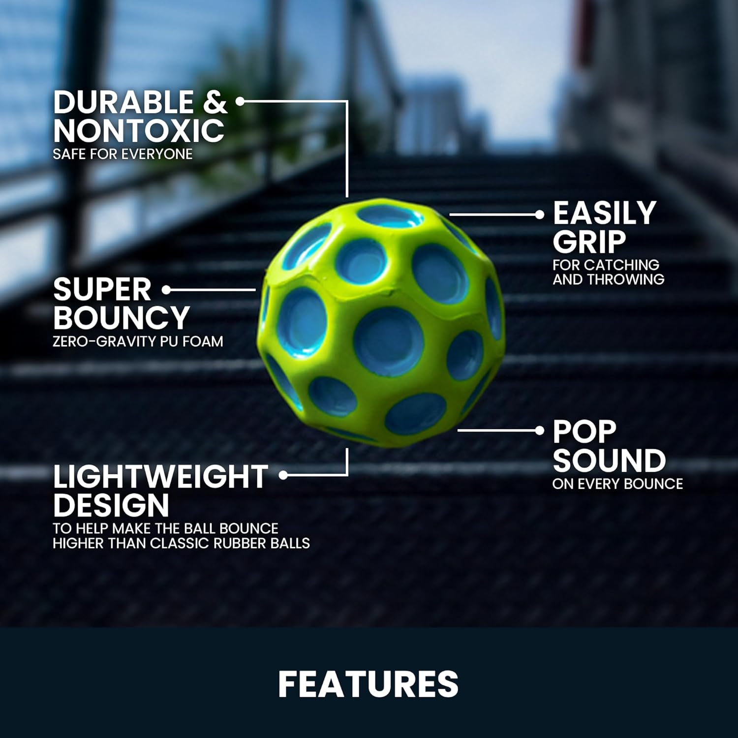 Thumbnail 3 de Waboba Gradient Ball Balle Super Rebond
