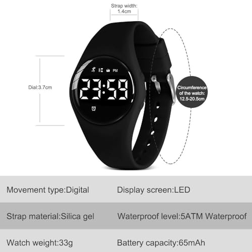 Thumbnail 6 de BEN NEVIS Montre Enfant – Montre Sport Digitale pour 5–15 ans, étanche, réveil double et chronographe
