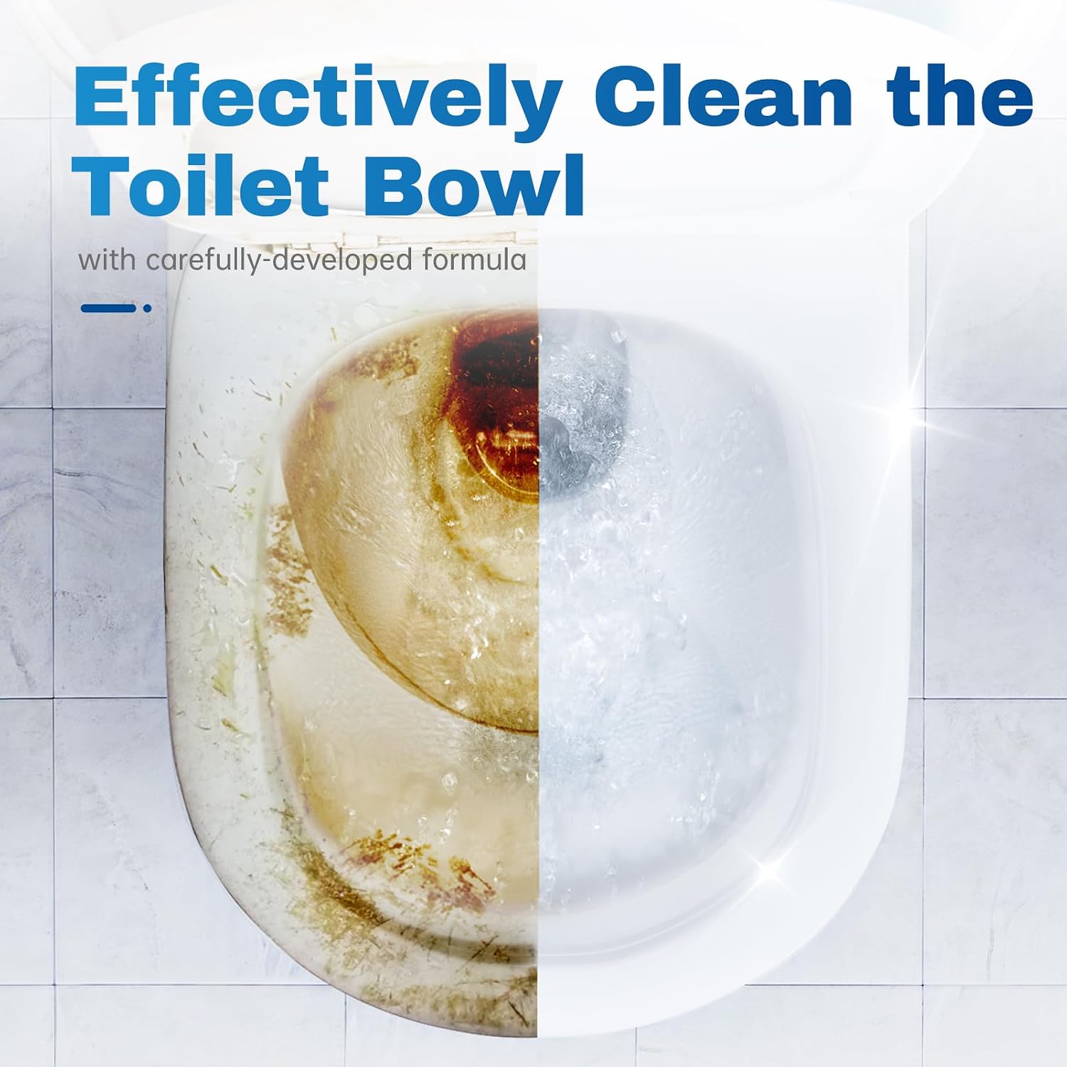 Detalle de Vacplus Toilet Bowl Cleaner Tablets, 20-Pack Slow-Release Tank Cleaner