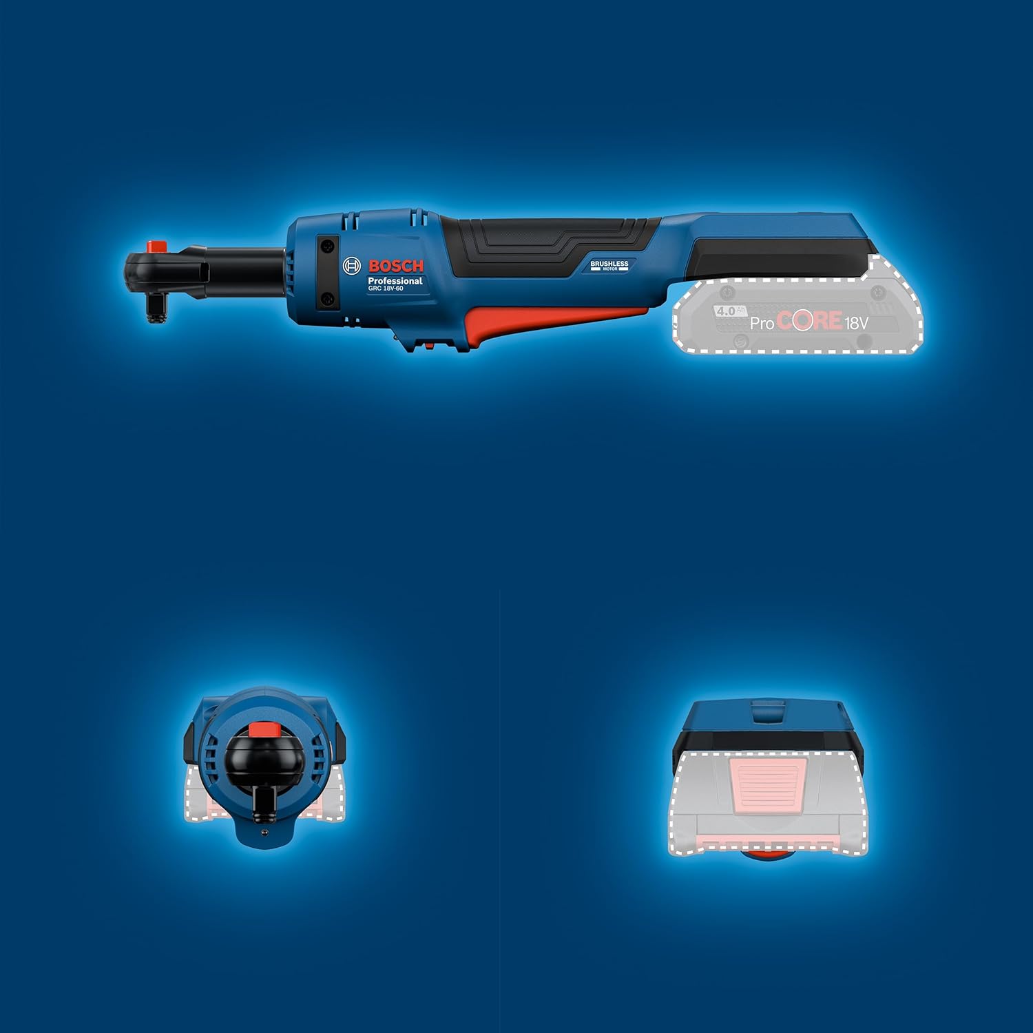 Thumbnail 5 de Bosch Professional 18V System Akku-Ratschenschrauber GRC 18V-60 mit bis zu 60 Nm