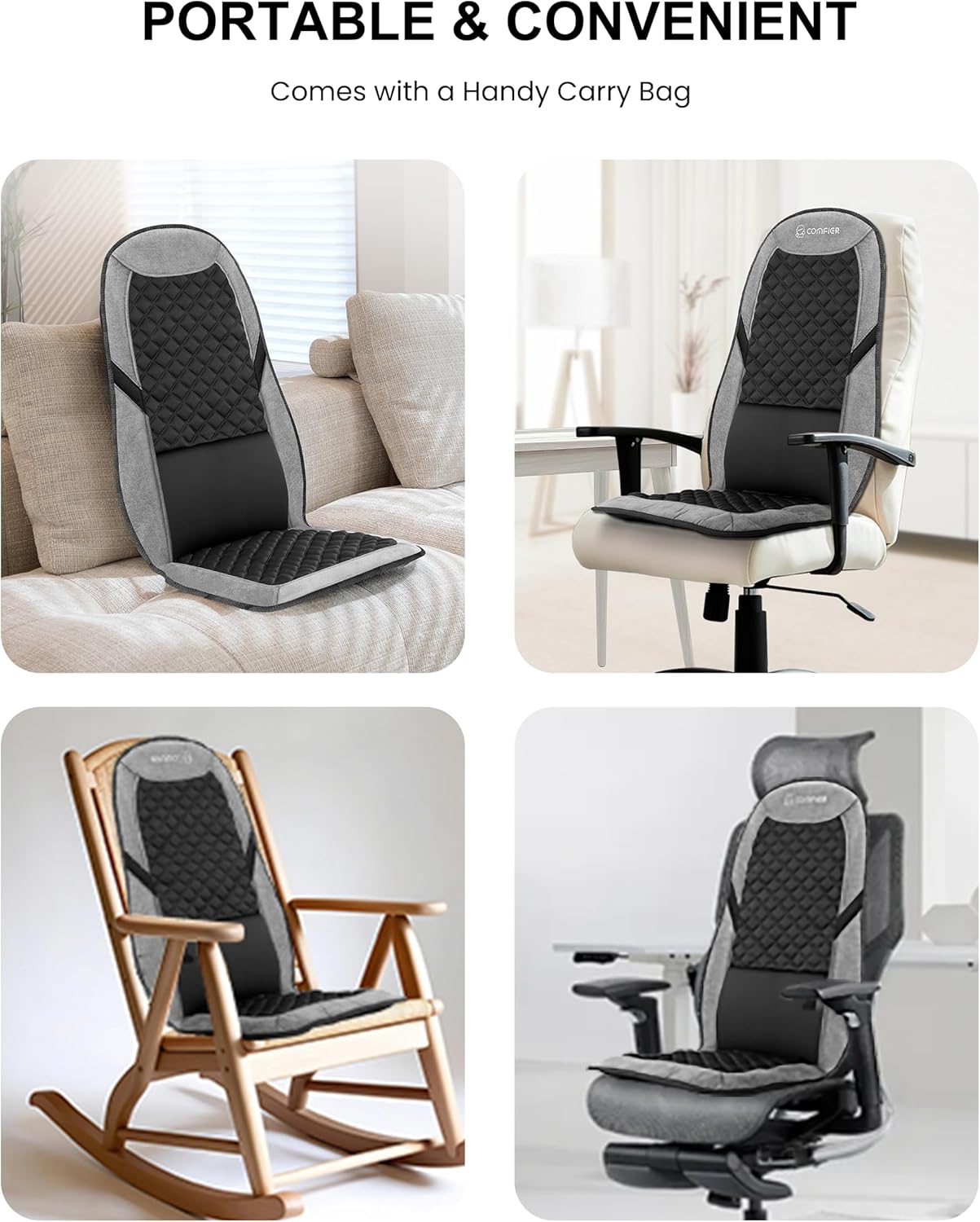 Thumbnail 6 de COMFIER Back Massager 10-motor seat cushion