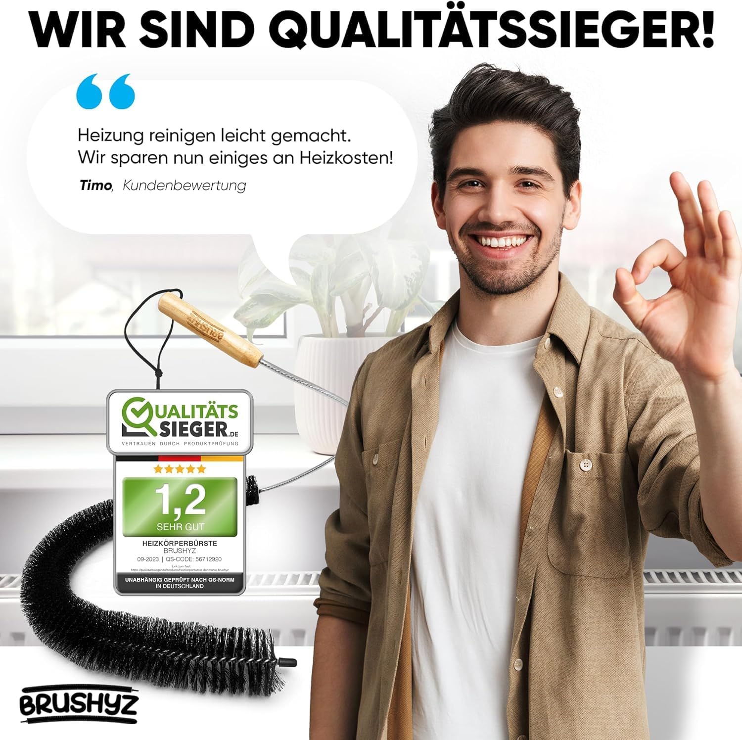 Thumbnail 6 de BRUSHYZ Heizungsbürste 117 cm