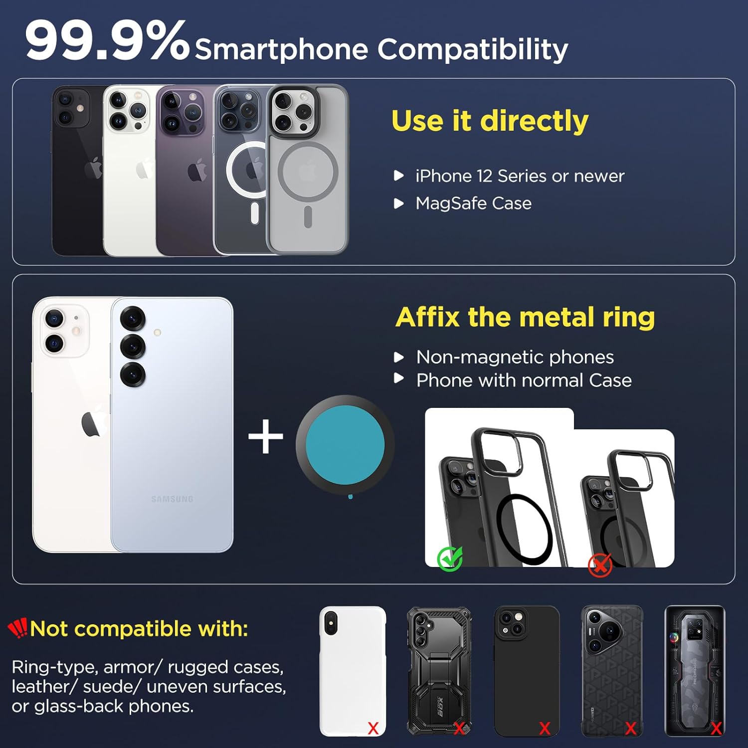 Thumbnail 2 de MSXTTLY 2026 Vmag-S1 magnetic car phone mount 📱