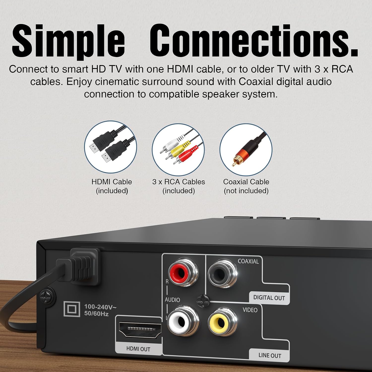 Detalle de MEGATEK DuraPlay DP-260M55HD Region-Free DVD Player with 1080p HDMI Upscaling