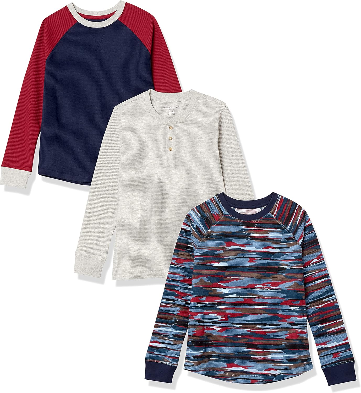 Thumbnail 4 de Amazon Essentials Jungen Langärmeliges Thermo-T-Shirt aus gestrickter Thermobaumwolle