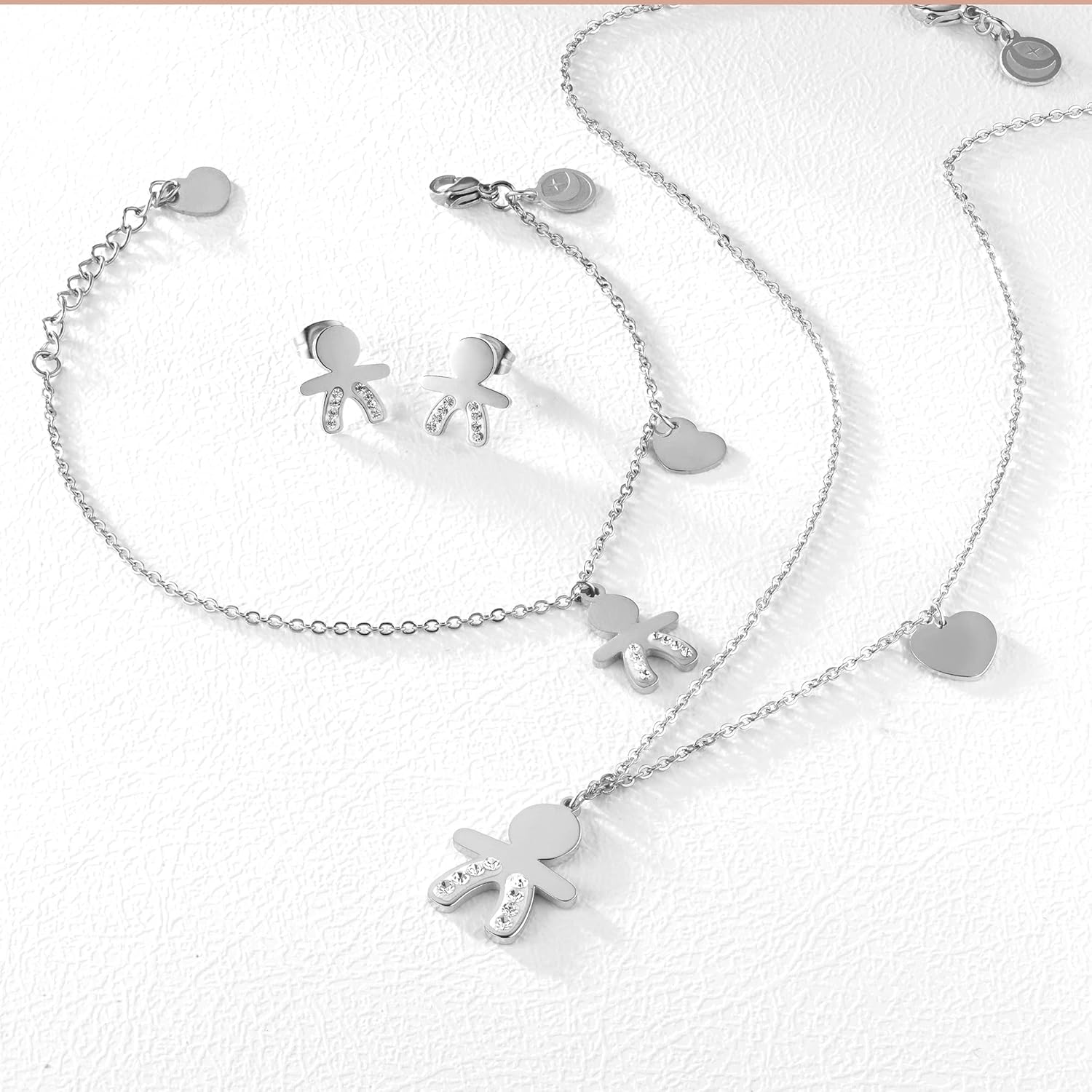 Thumbnail 4 de inSCINTILLE Boucles d'oreilles Bébé en Acier Inoxydable – Pack Cadeau