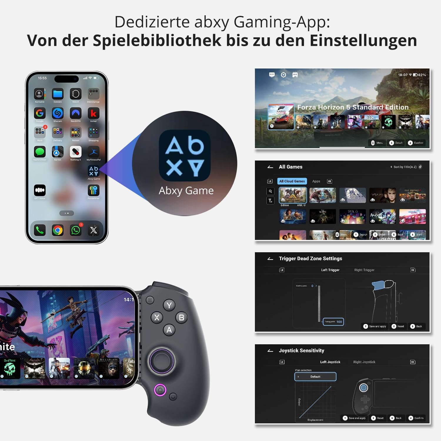 Thumbnail 6 de abxylute S9 Gaming-Controller 250 g