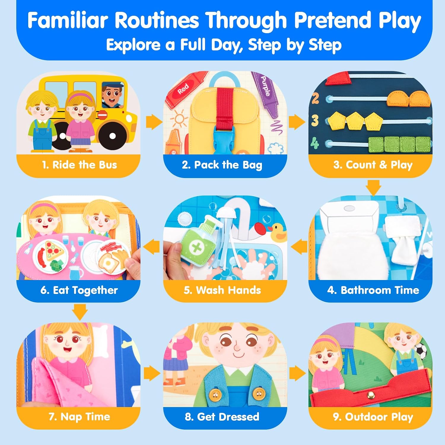 Detalle de Busy Book Montessori for Preschoolers 1-3