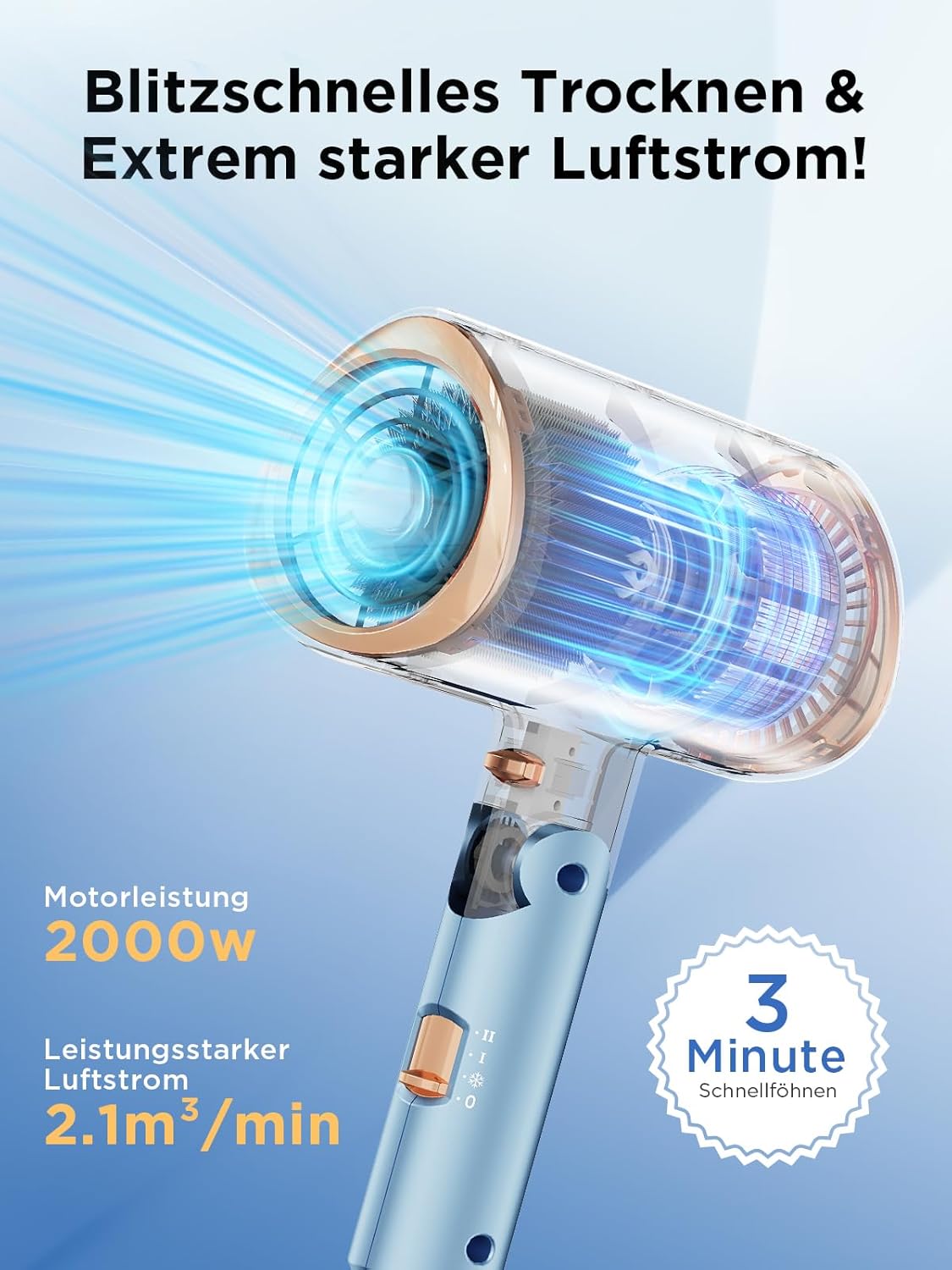 Detalle de Haartrockner mit Diffusor 2000W ⚡