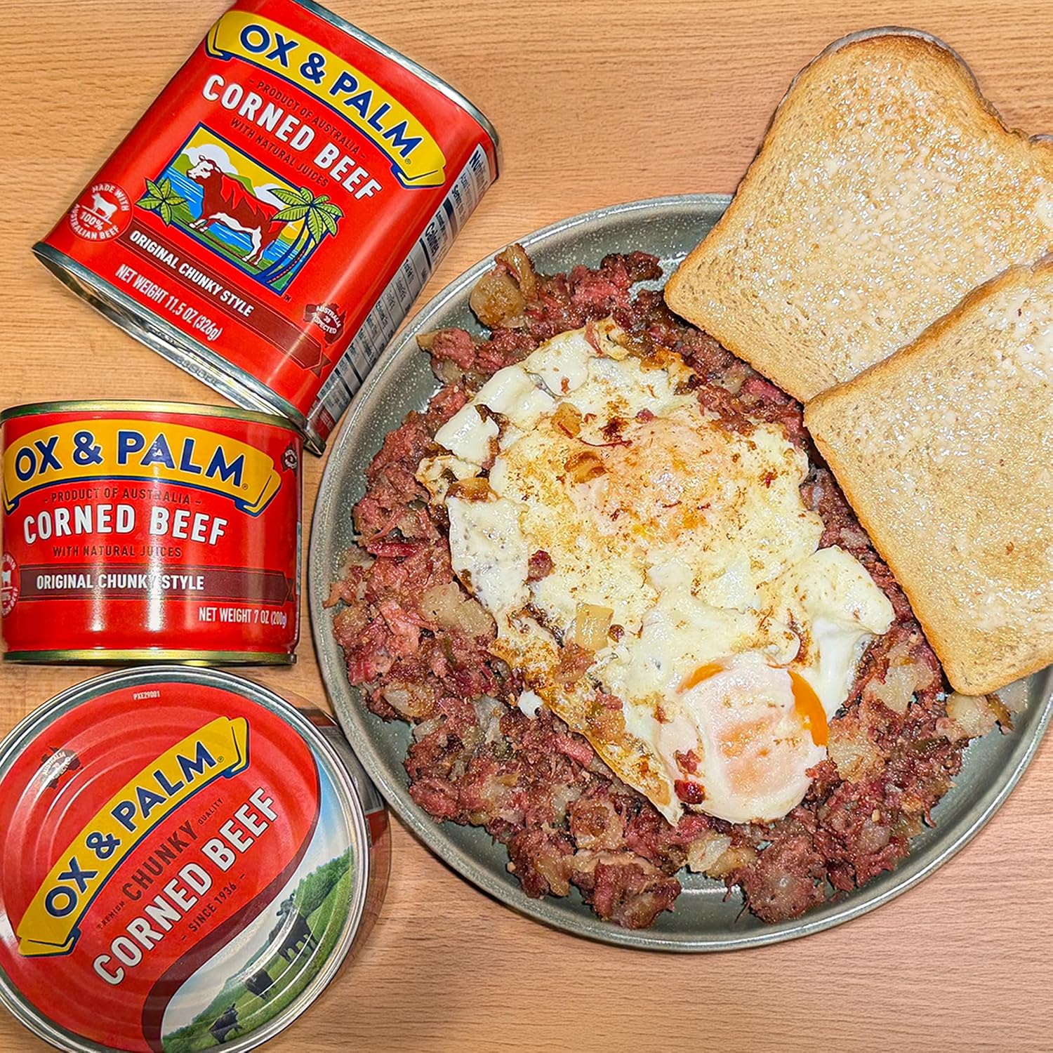 Detalle 2 de Ox & Palm Original Chunky Style Corned Beef, 11.5 oz (12-Pack)