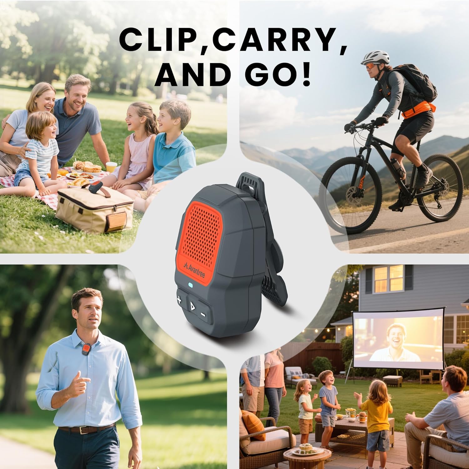 Thumbnail 5 de Avantree HomeBuddy: Wearable Mini Bluetooth 5.4 Speaker with Mic, IP67 and 15H Playtime