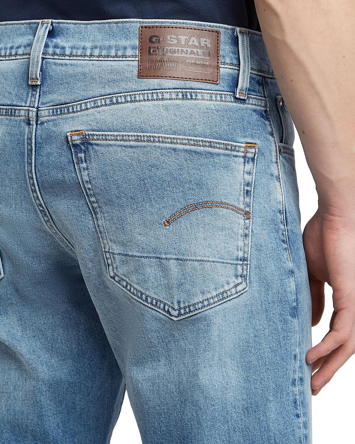 Detalle 2 de G-Star Herren Jeans 3301 Regular Tapered Jeans – Robuste Big-Taper Denim