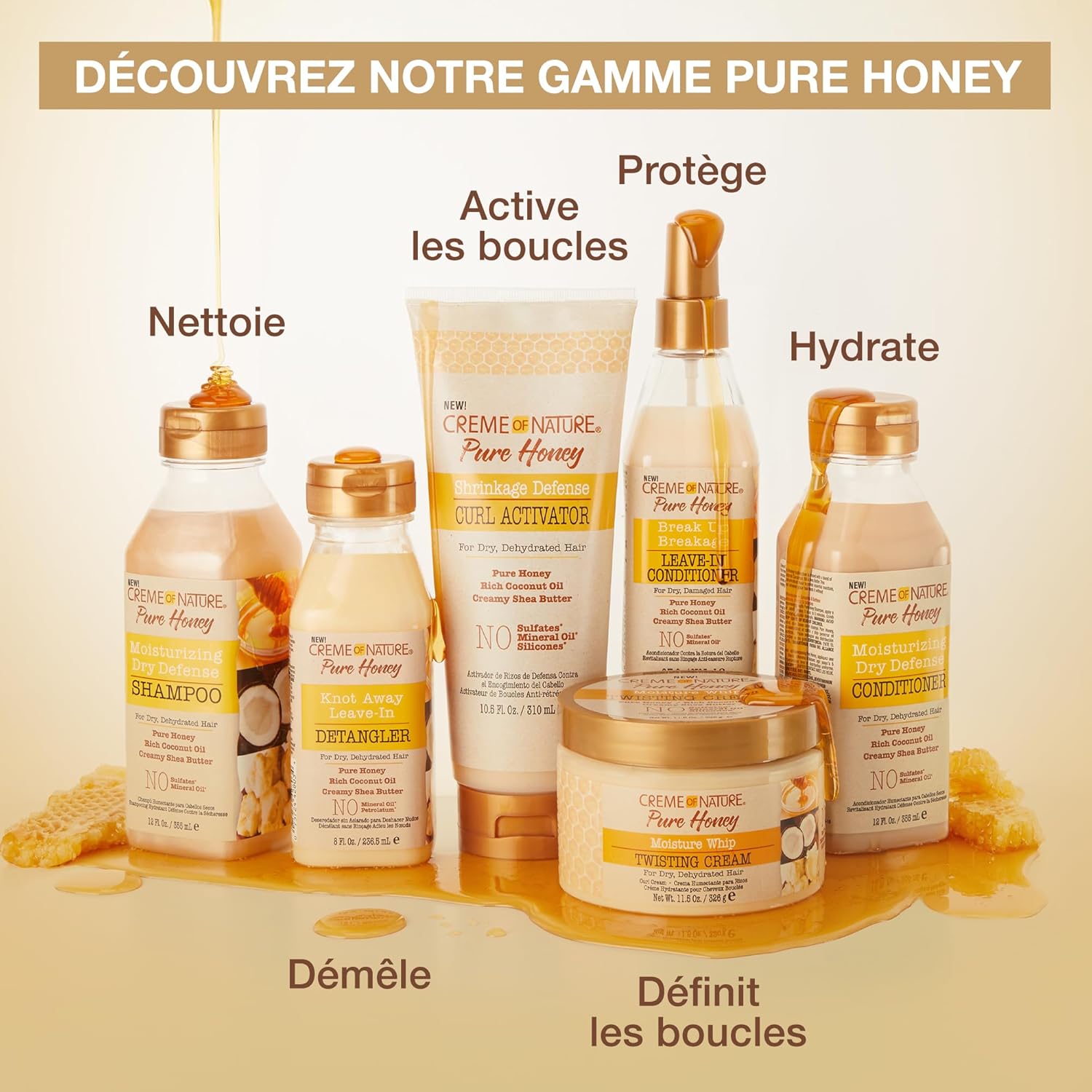 Thumbnail 6 de Creme of Nature Pure Honey 310ml boucles