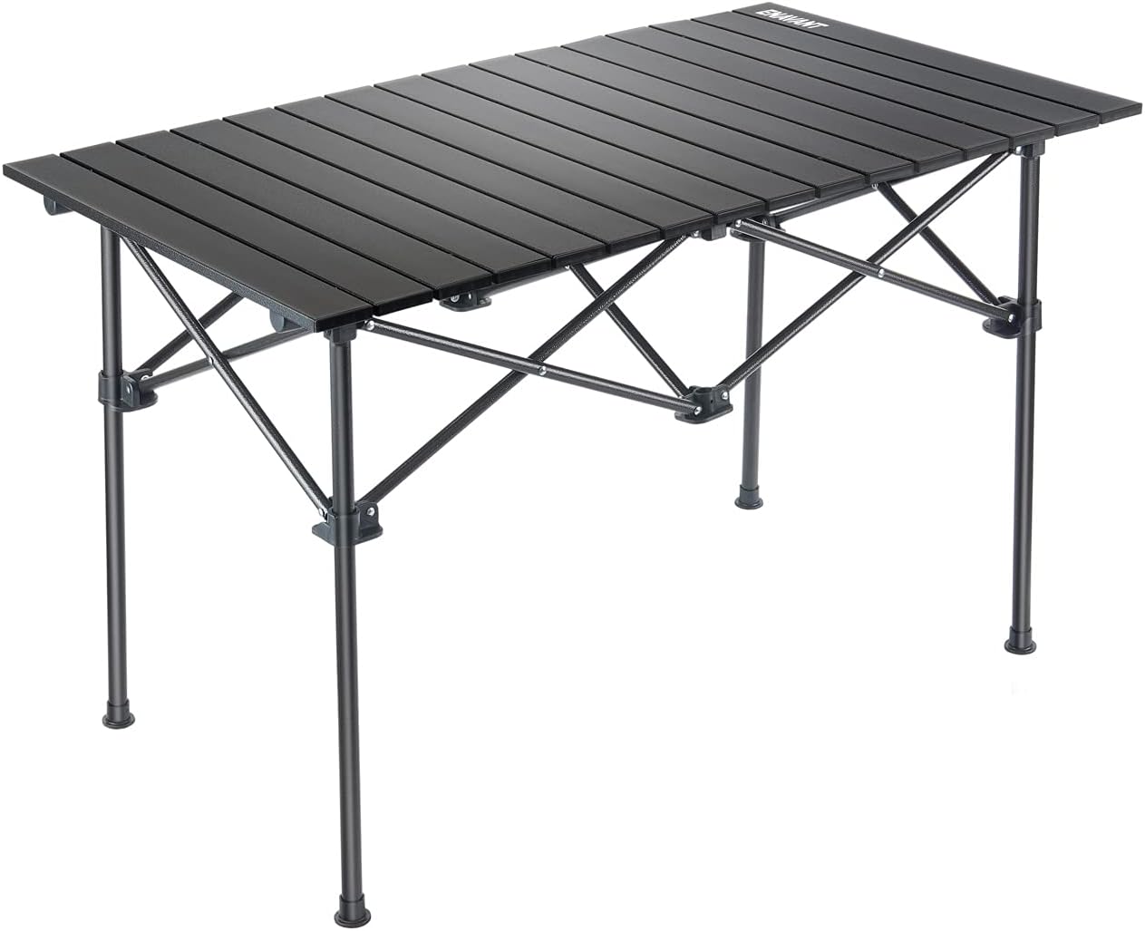 Detalle de ENAVANT EVT-CP X-Large Folding Camping Table, Aluminium Top and Carrying Bag