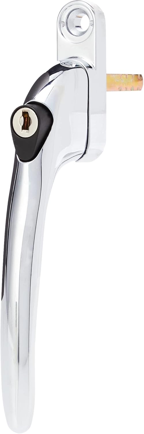 Detalle de Yale P-YWHLCK40N-WH Universal Window Handle – White, 40mm spindle, lockable