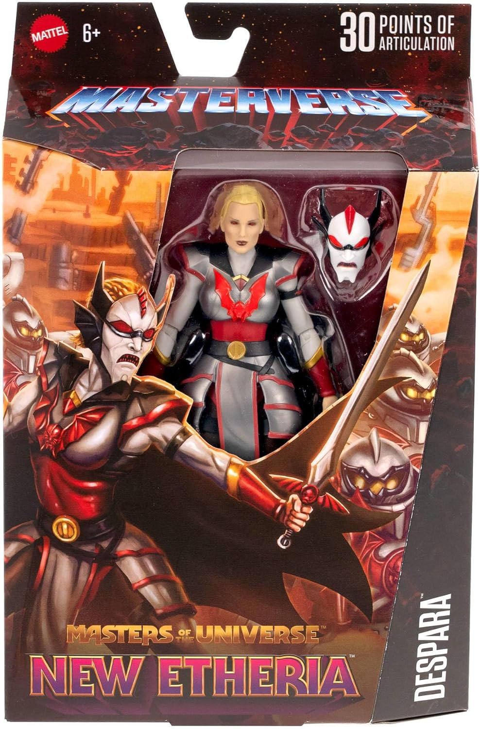 Detalle 2 de Masters of the Universe Masterverse Deluxe Actionfigur JHJ83 (ca. 18 cm) mit 30 beweglichen Gelenken