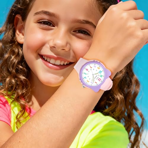 Thumbnail 4 de Juboos Montres Enfants Filles – Montre à Quartz Étanche pour Garçons et Filles (4–15 ans) avec bracelet souple