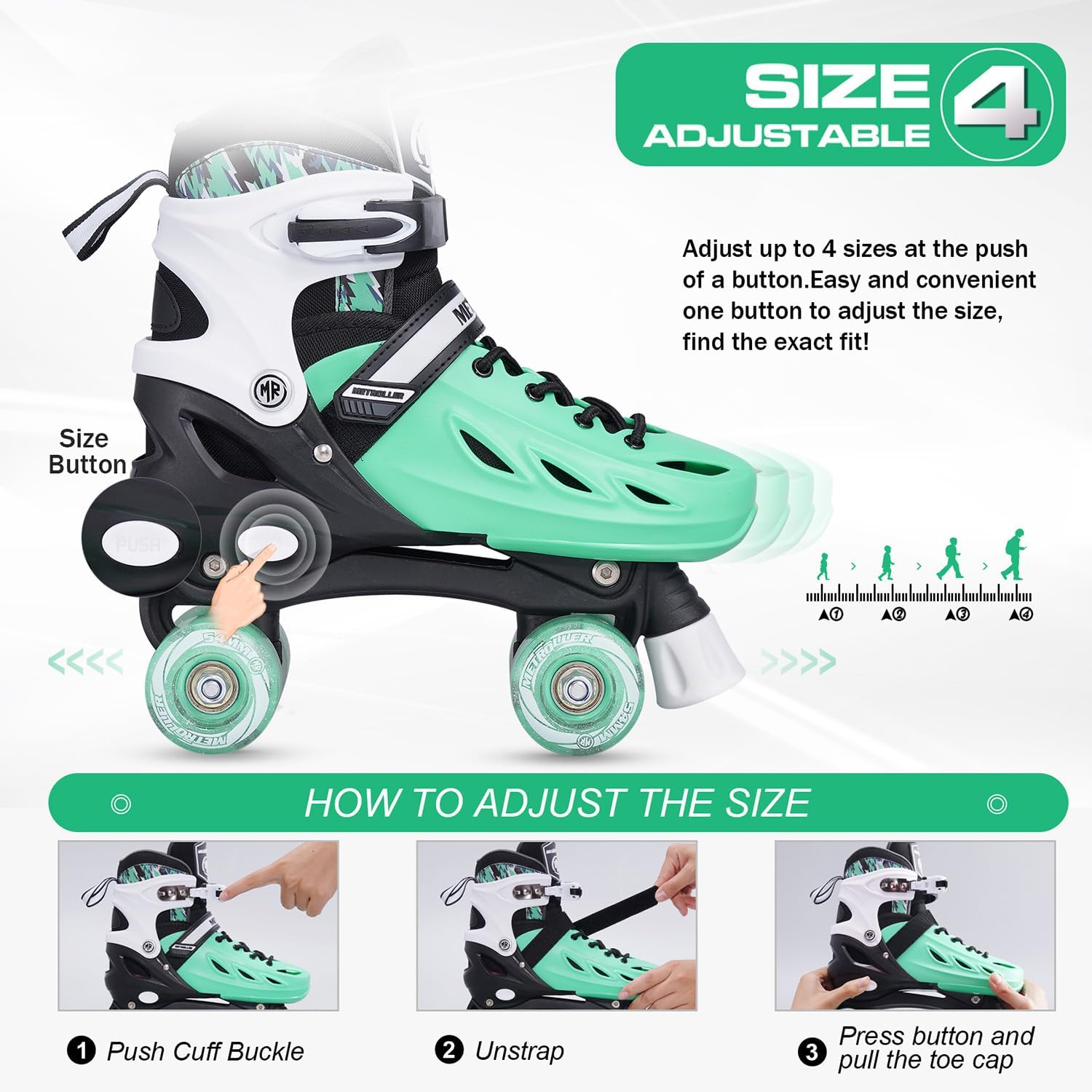 Detalle 2 de METROLLER Adjustable Roller Skates