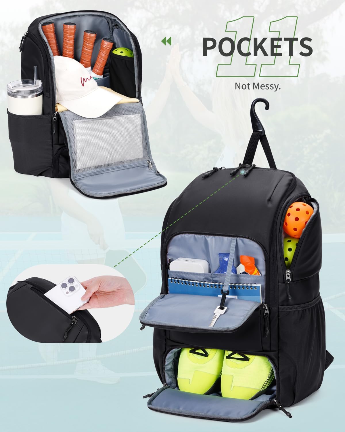 Detalle 2 de sportsnew Pickleball Backpack 30L