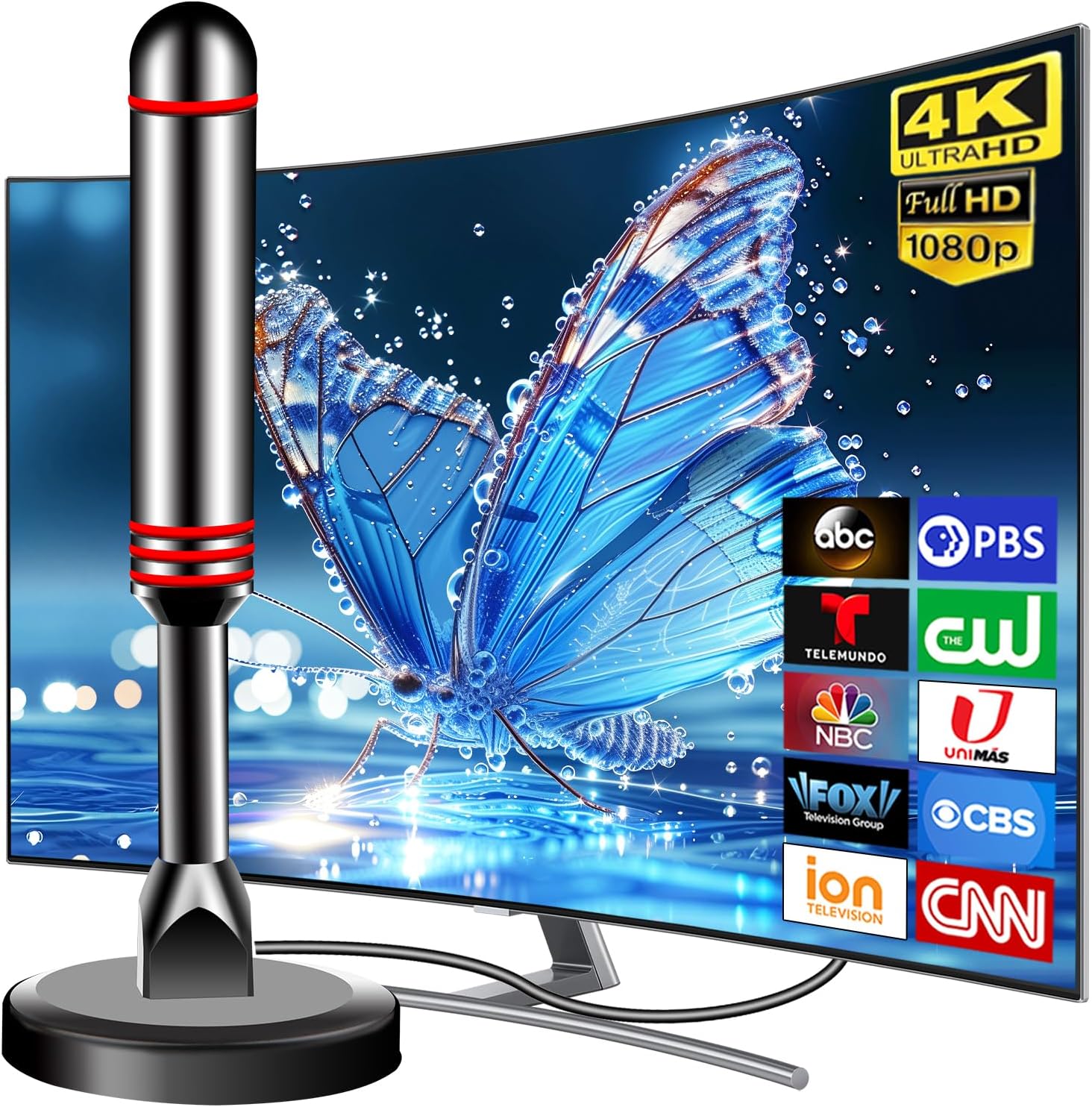 Detalle de DTVSMARTSHOW HDTV 360° indoor antenna