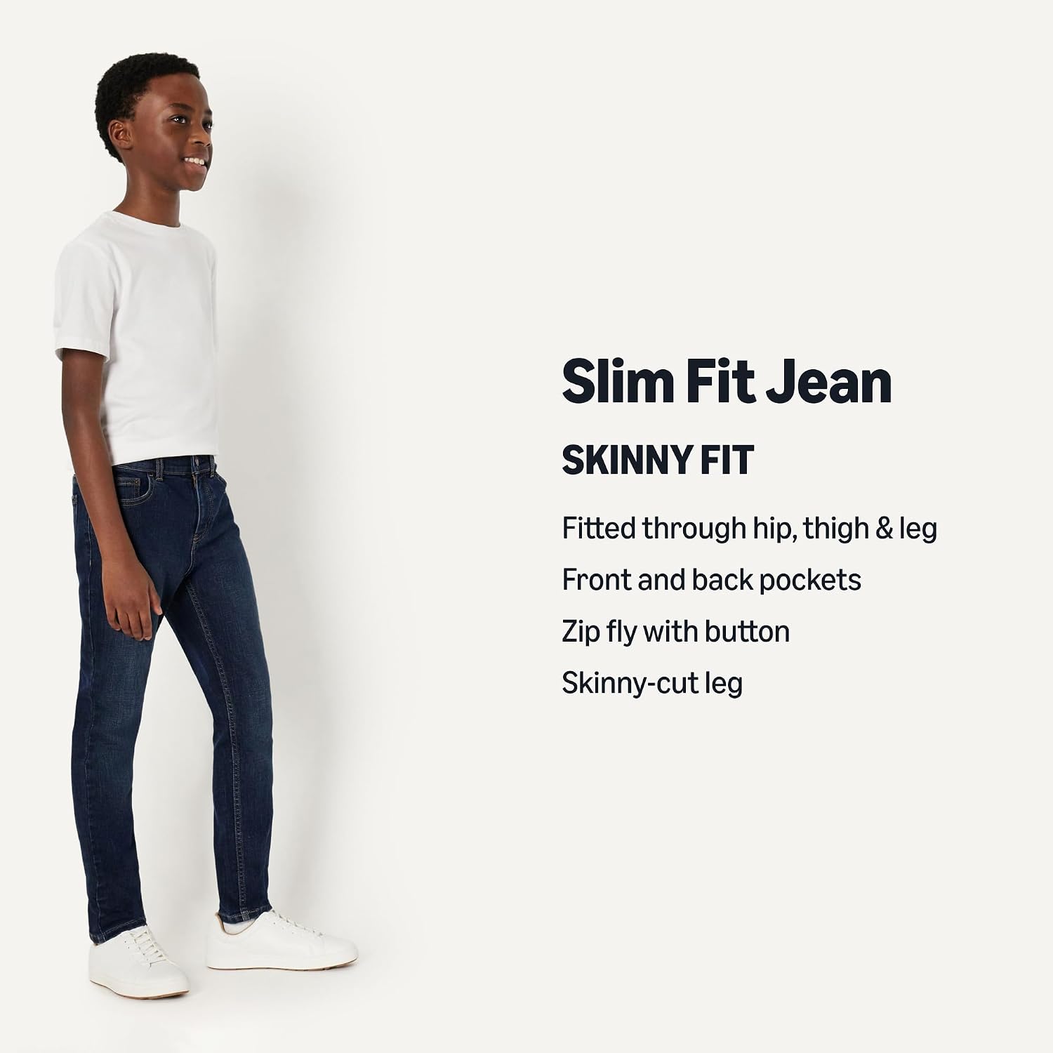 Thumbnail 2 de Amazon Essentials Boys' High Stretch Skinny-Fit Jeans