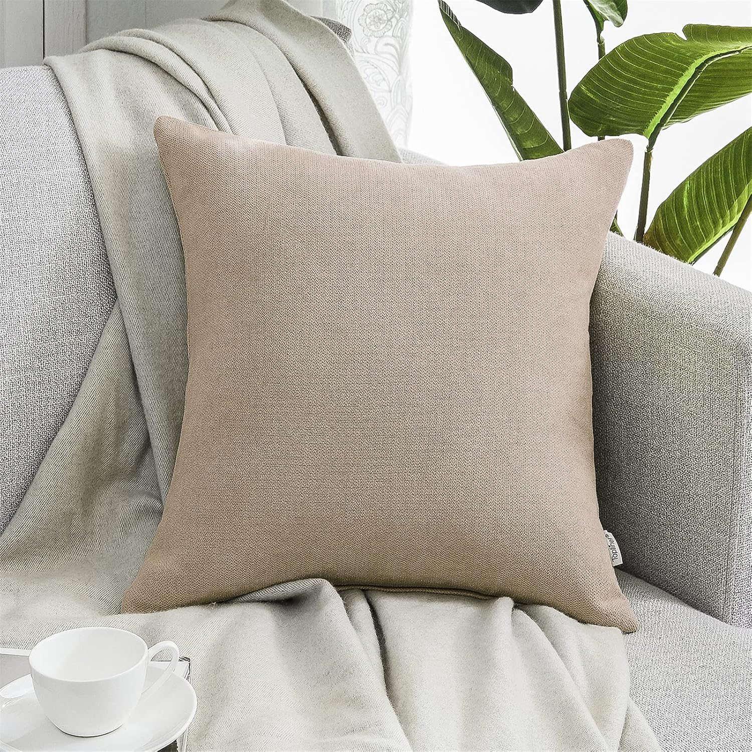 Thumbnail 5 de Topfinel Fundas Cojines 45x45cm de Chenilla y Algodón 🛋