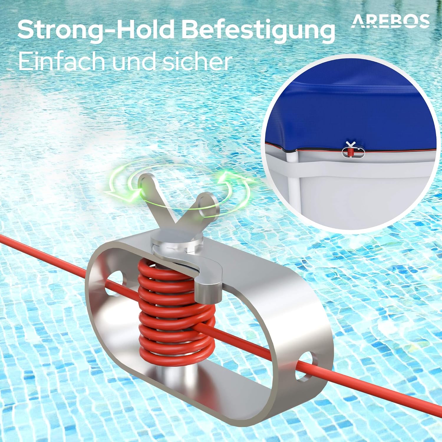 Thumbnail 3 de Arebos Poolabdeckung rund Ø610 cm