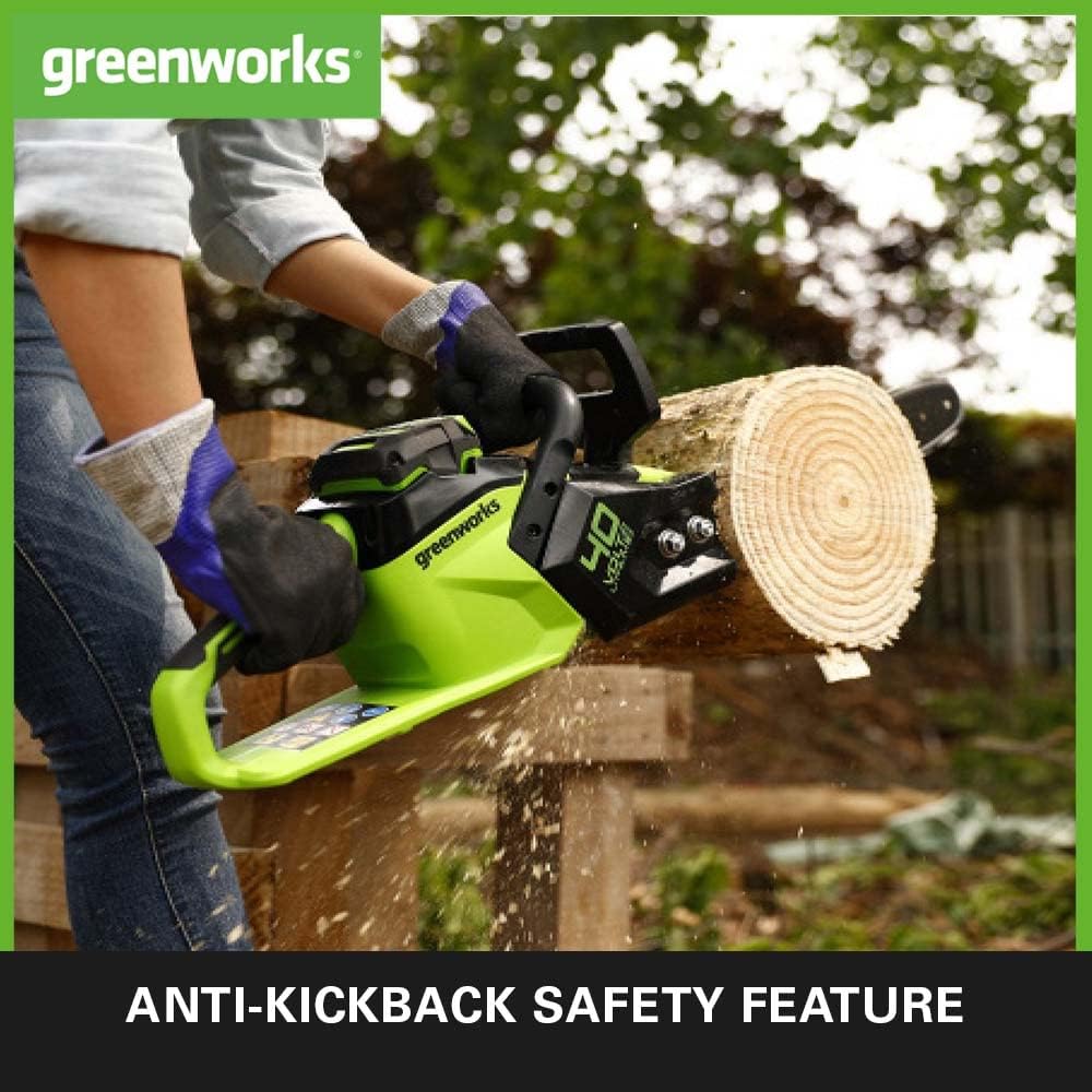 Thumbnail 2 de Greenworks GD40CS15 cordless chainsaw 35cm