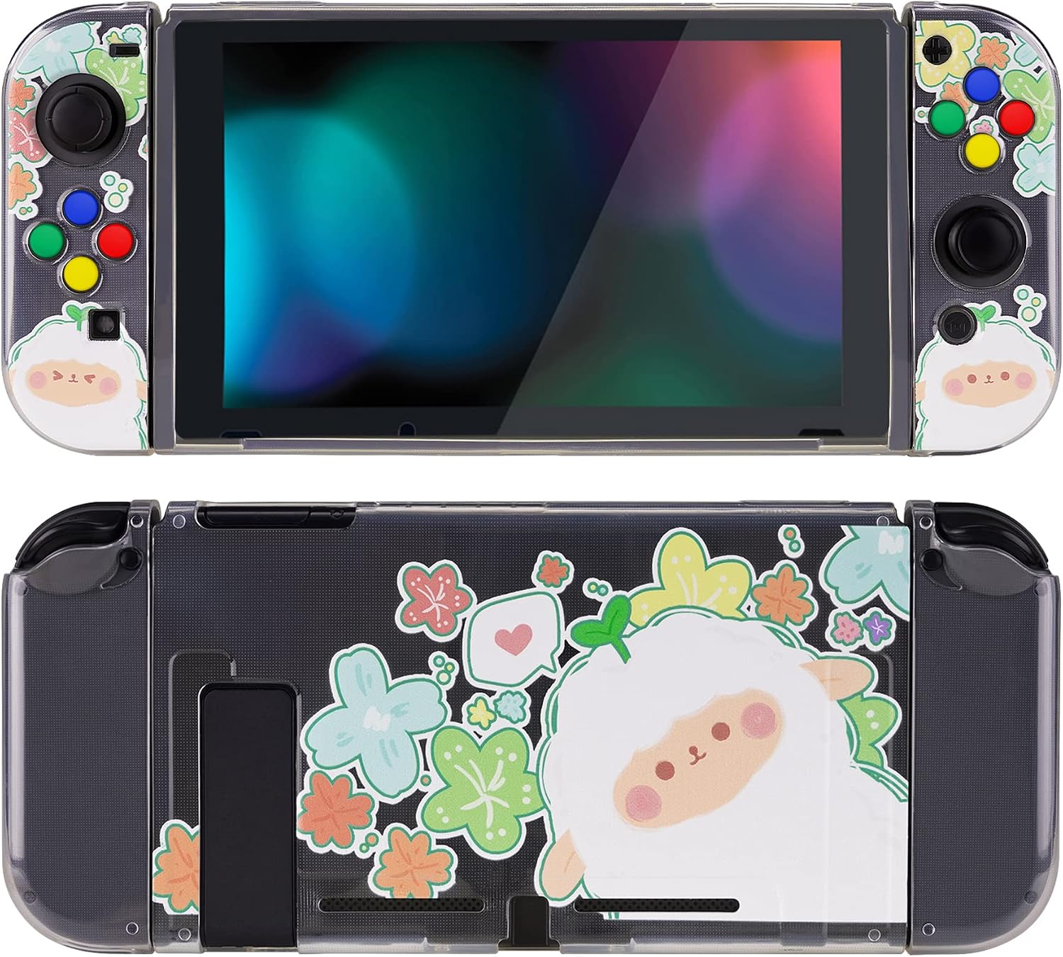 Detalle de playvital Transparent Protective Case for Nintendo Switch