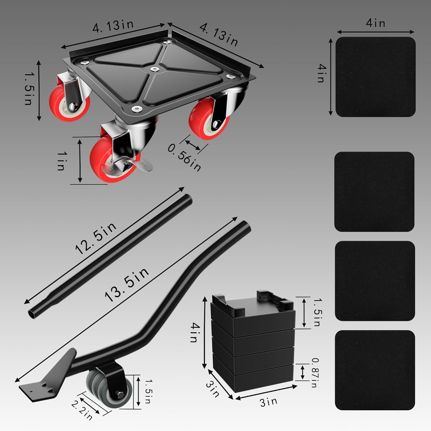 Thumbnail 4 de MYUEA Furniture Dolly 1800 lbs capacity 🛠