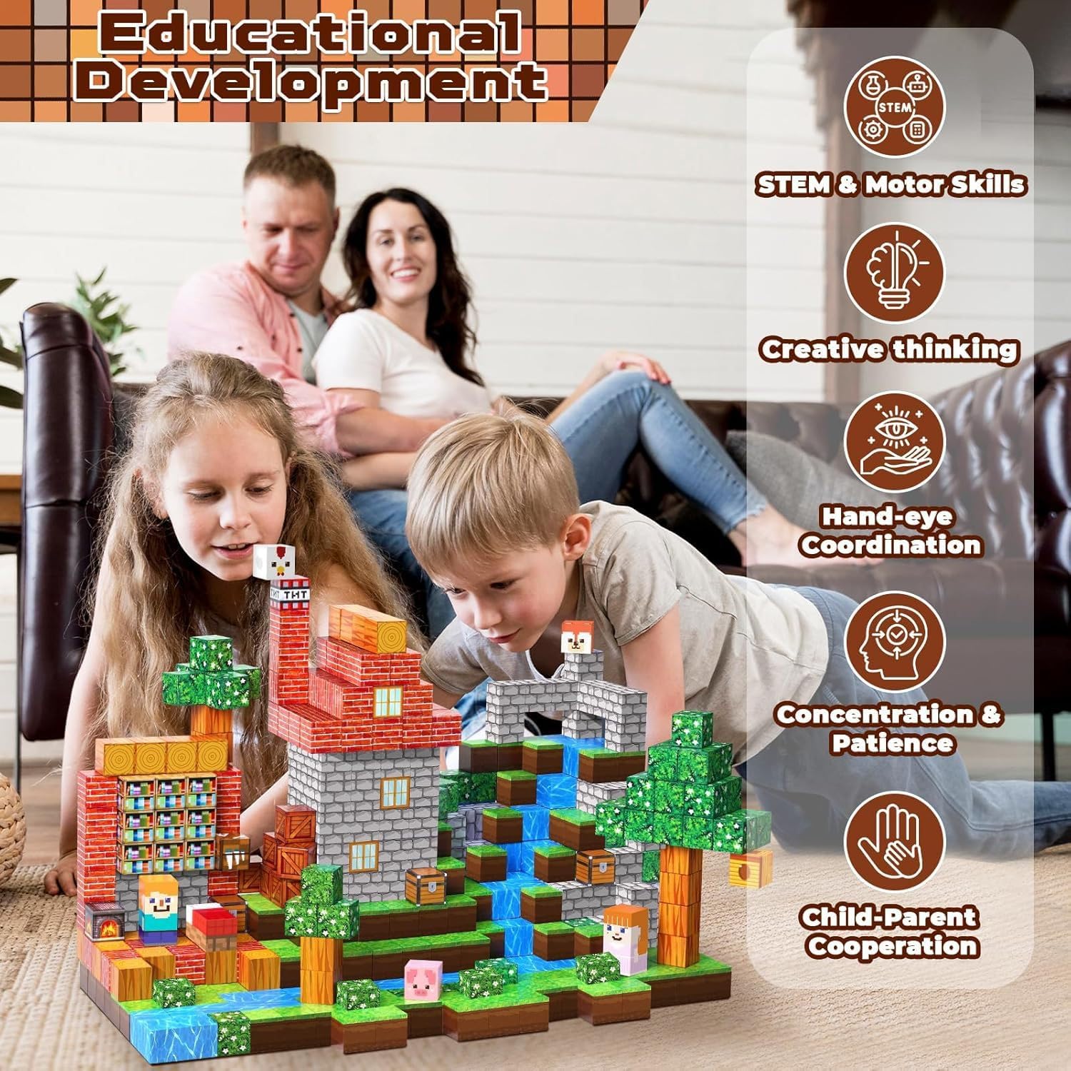 Thumbnail 5 de GaoDeBuChou 100PCS Magnetic Blocks: A Practical STEM Toy for Early Builders