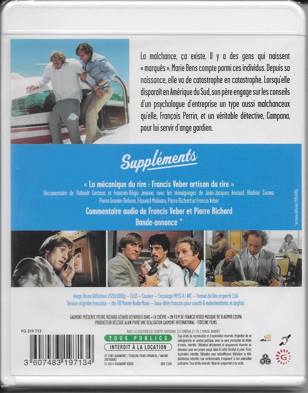Thumbnail 1 de Gaumont La Chèvre en Blu-ray 1981