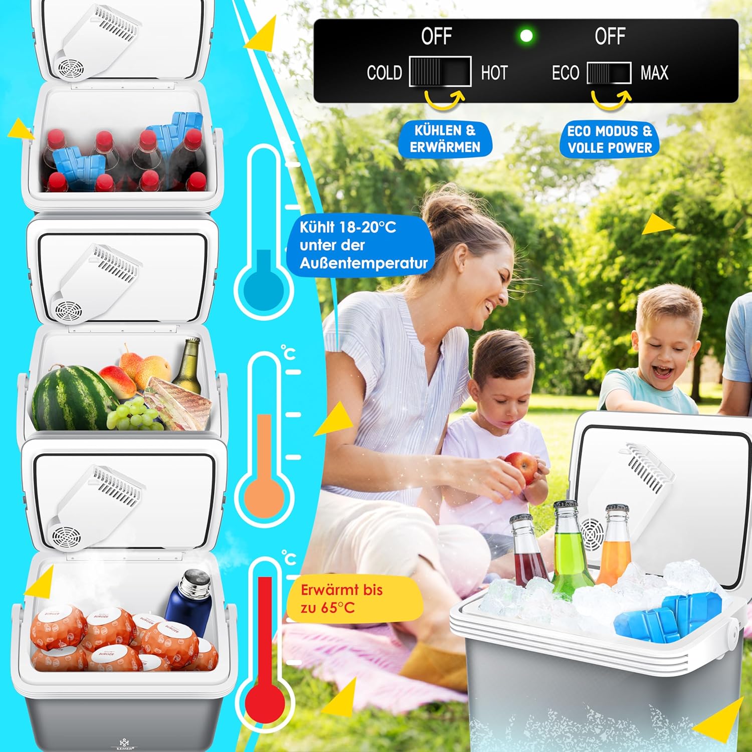Thumbnail 3 de KESSER Kühlbox Thermobox 32Liter