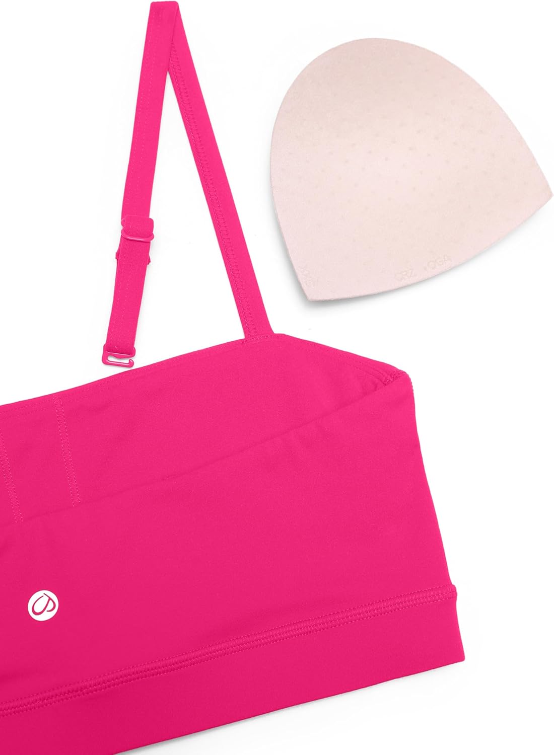 Detalle 2 de CRZ YOGA Butterluxe Reggiseno Sportivo Donne Regolabile con Cinghia Bandeau imbottito senza fili