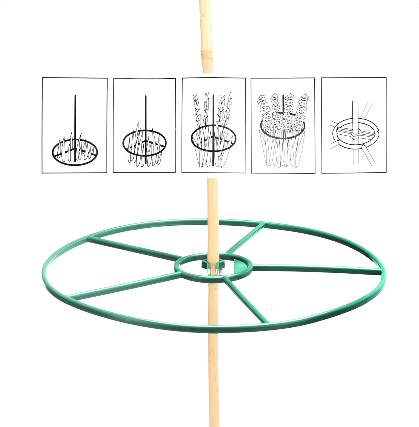 Detalle de COM-FOUR Soporte para plantas 29,5/39 cm 6 unidades