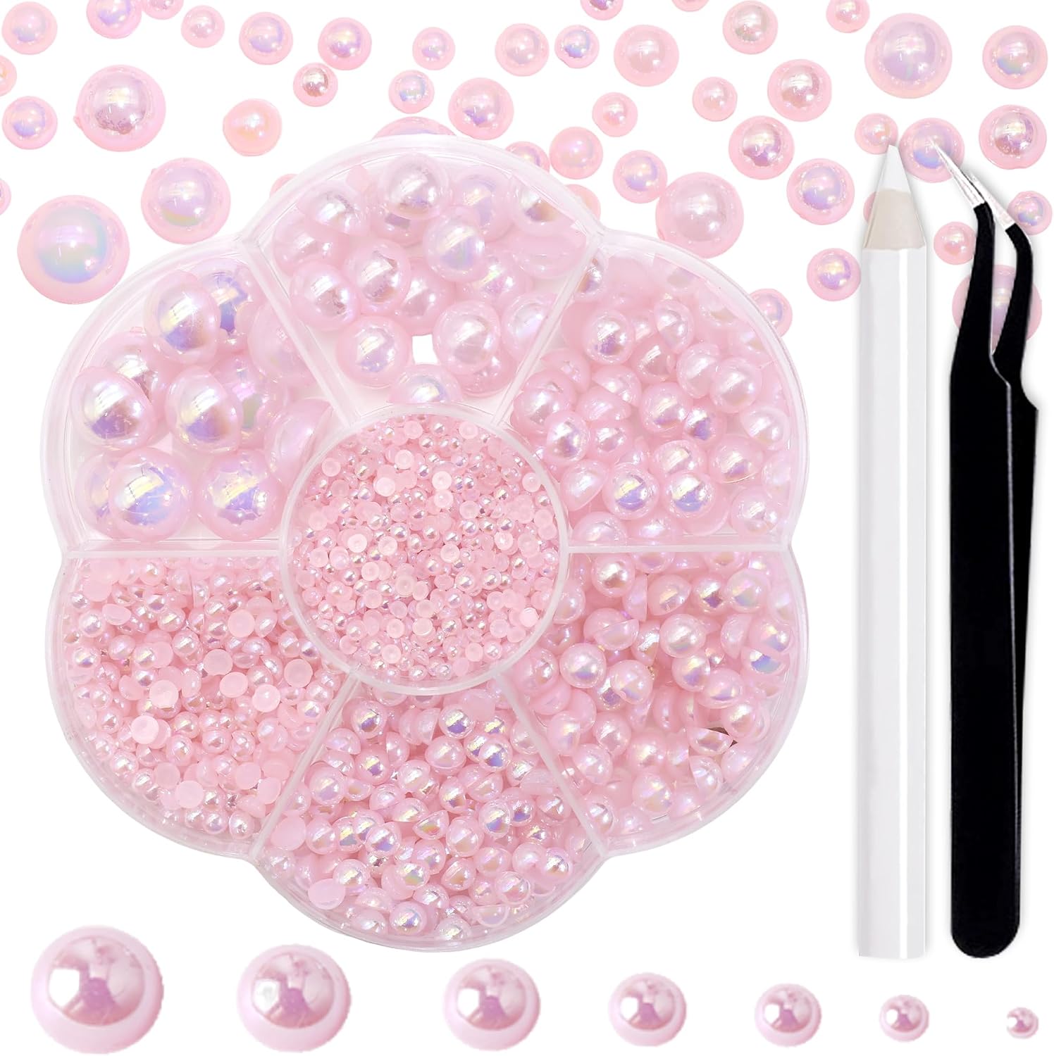 Thumbnail 6 de RODAKY Flatback Pearl Beads, 3,000 Pieces