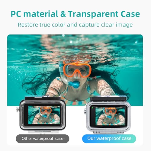 Detalle de AuyKoo Funda impermeable 45 m para DJI Action