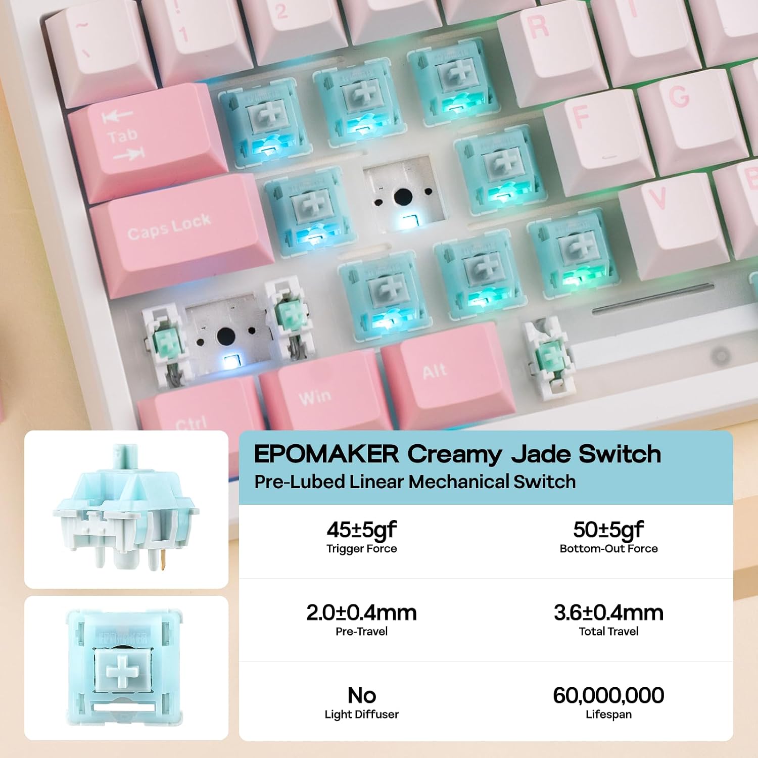Thumbnail 5 de EPOMAKER TH108 Full Size Mechanical Keyboard (Wireless, Hot-Swap, 108 Keys) with 8000mAh Battery and RGB