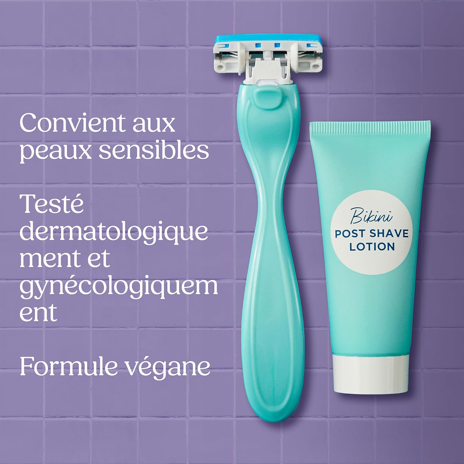 Detalle 2 de Wilkinson Sword Intuition Bikini Care Duo — rasoirs Intuition avec lotion après-rasage et recharge