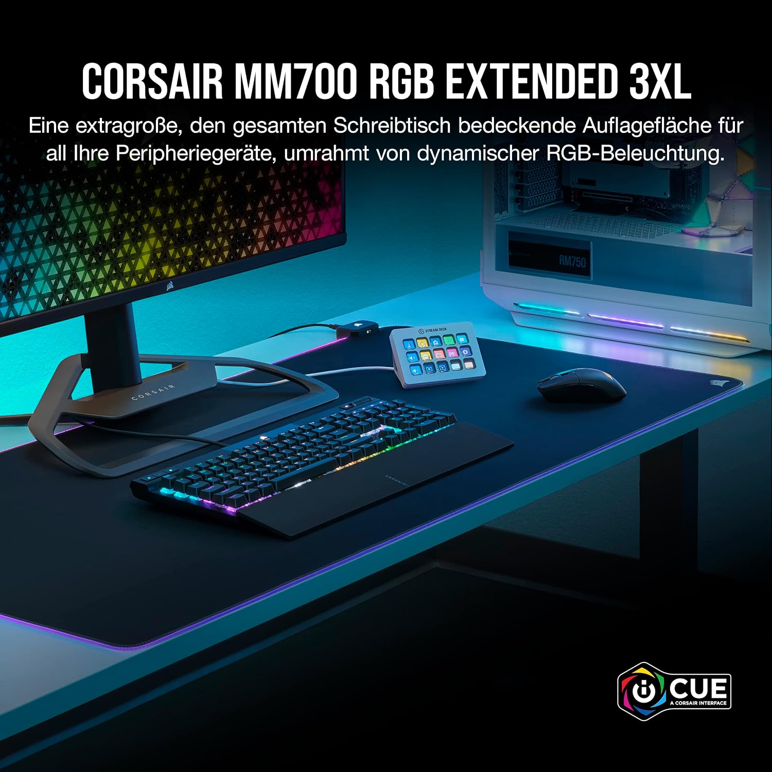 Thumbnail 1 de Corsair MM700 RGB Extended 3XL Gaming-Mauspad