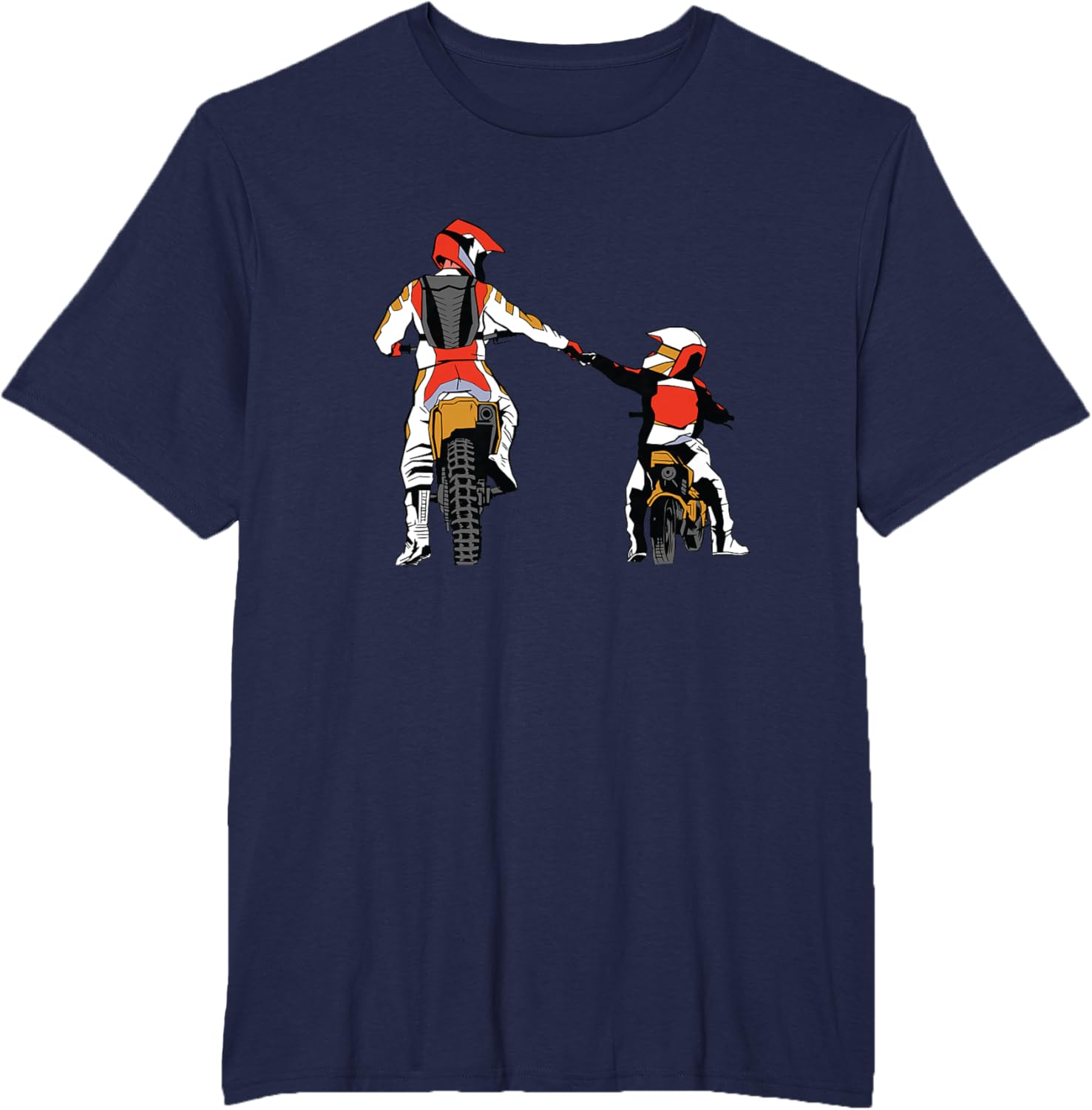 Detalle de Motocross Padre & Figlio Regalo Moto da Cross — Maglietta da Doppia Cuore