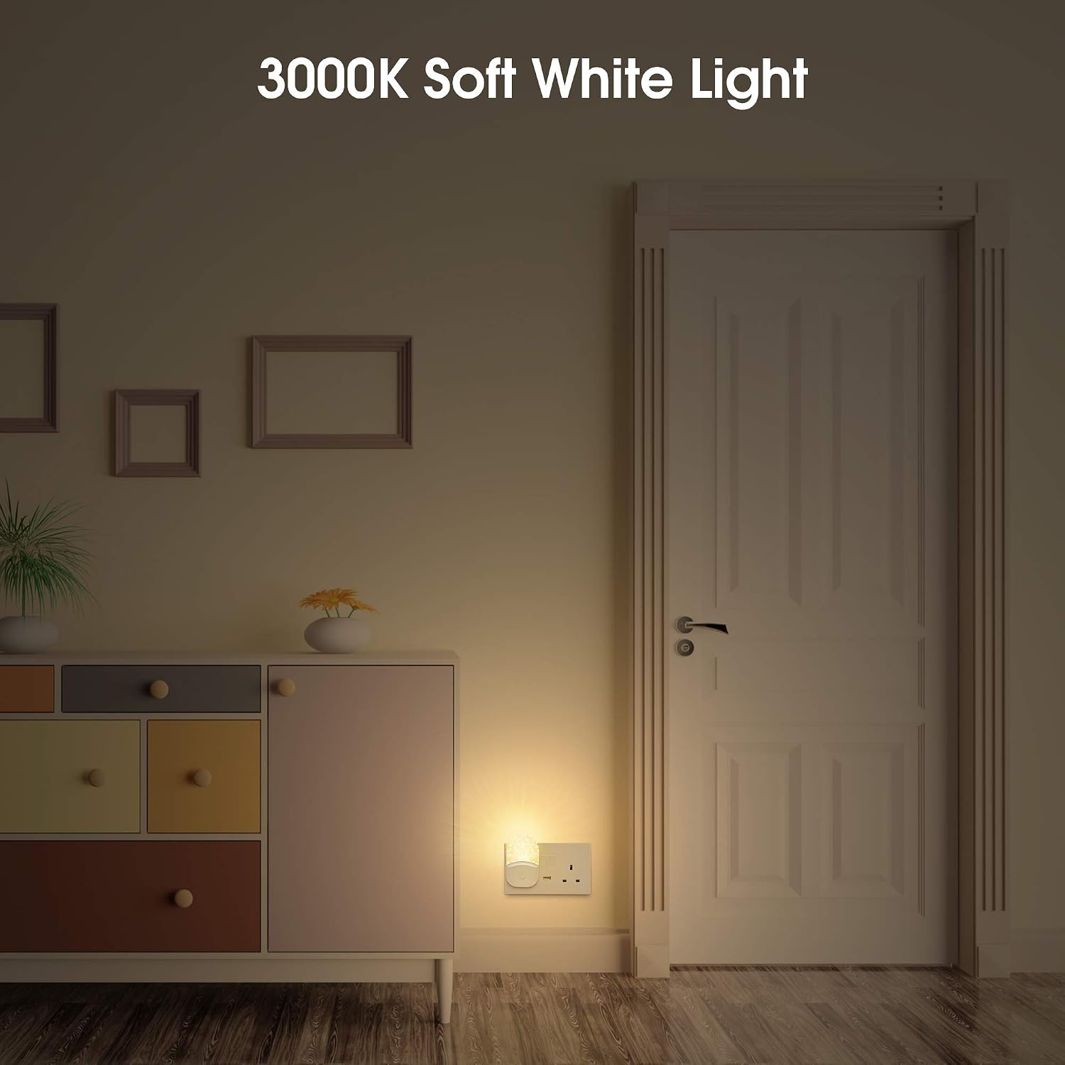 Thumbnail 5 de Emeritpro Night Light Plug in Wall with Dusk to Dawn Sensor – Warm White + RGB (8 Colours), 3 Lighting Modes, 0.5W Low Energy