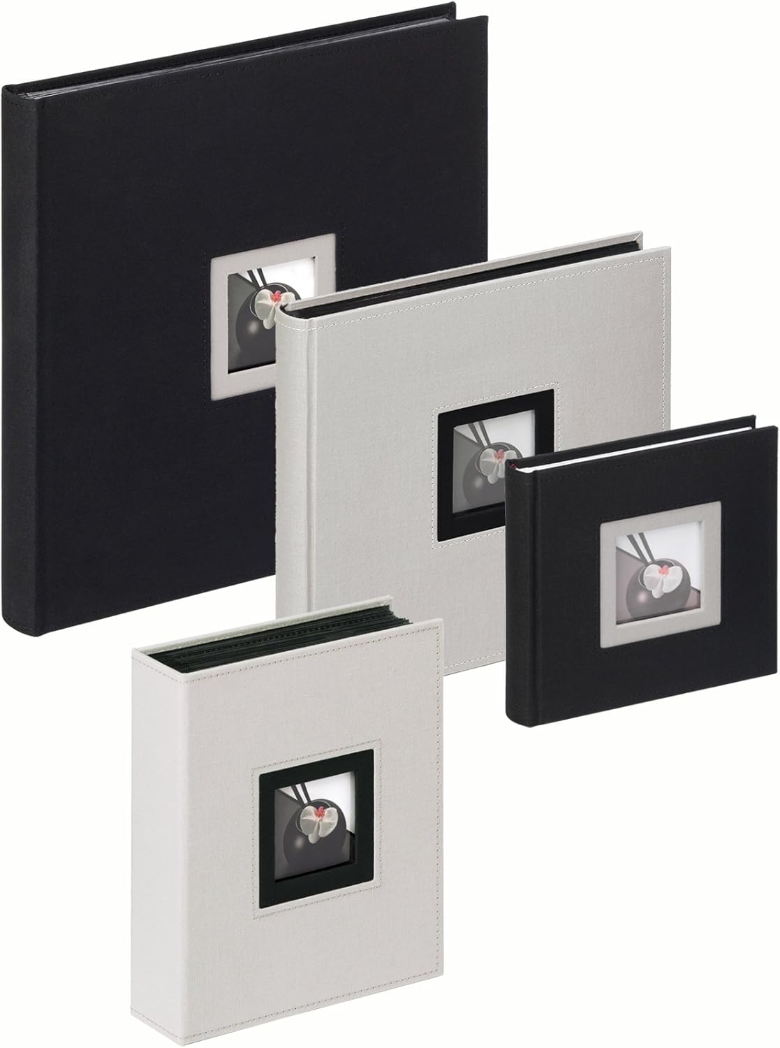 Thumbnail 1 de Walther Design Album photo Beige-Gris 26 x 26 cm avec découpe de couverture (FA-209-D)