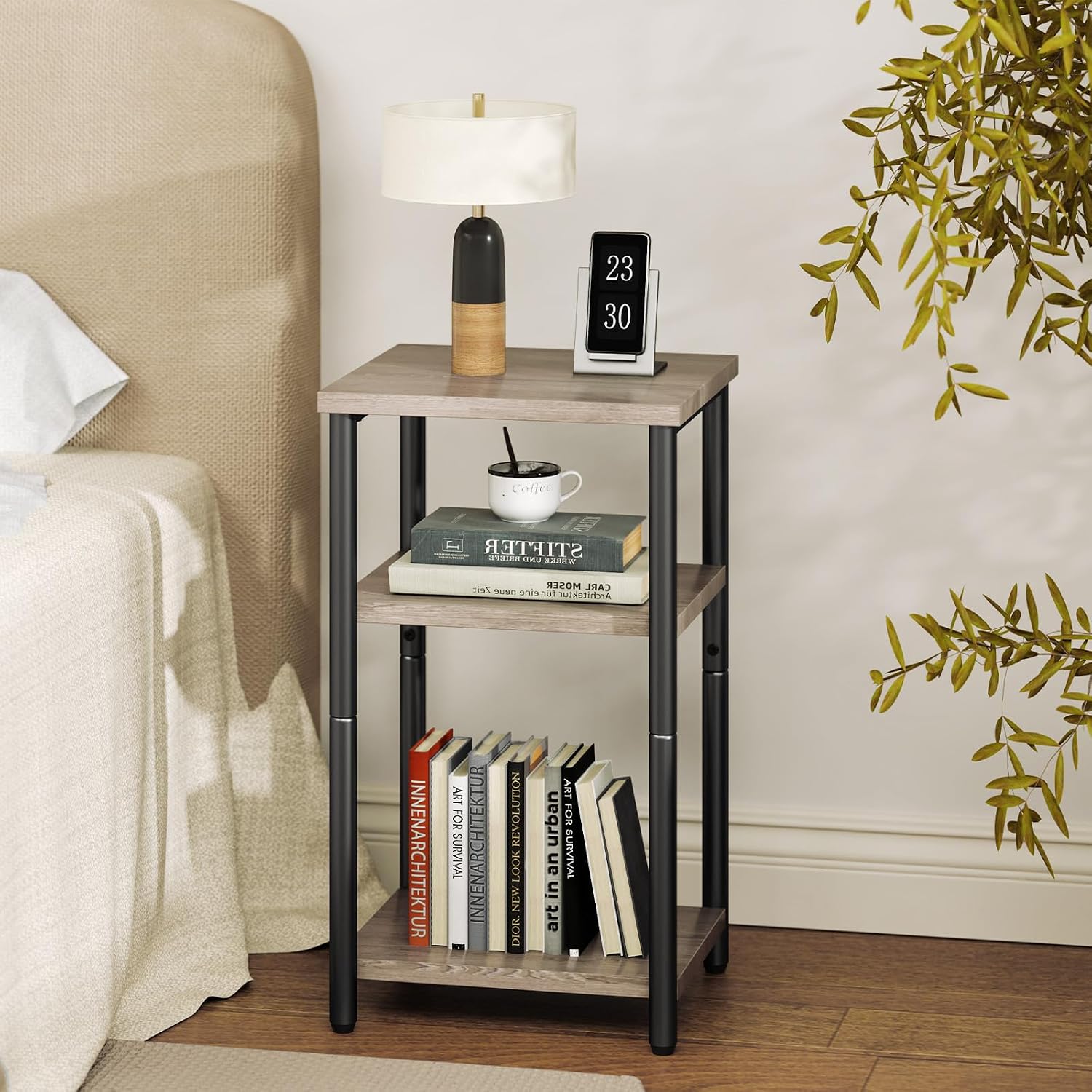 Detalle de DUMOS Side Table with Metal Frame